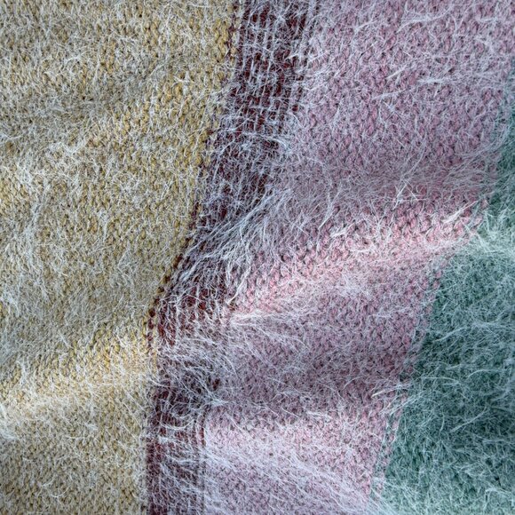 BeCool Women's Soft Fuzzy Open Cardigan Sweater Long Sleeve Pockets Sz M/L - Picture 6 of 7